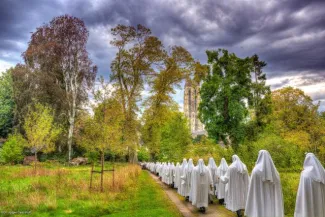 Im Park des Erzbischofs von Mechelen