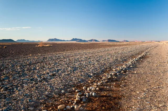 Die Piste zu den Dünen