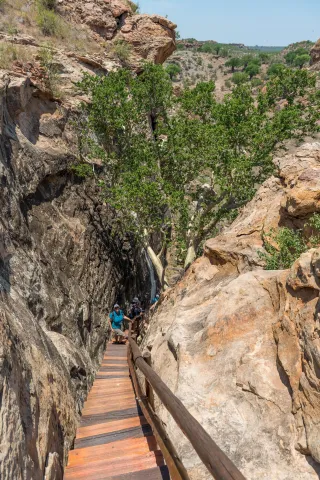 Descent from Mapungubwe hill