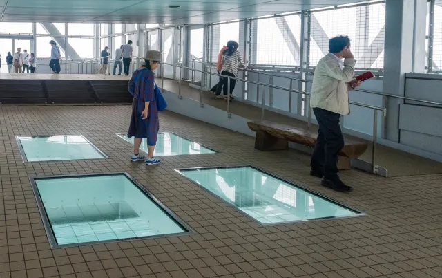 The lookout point in the Naruto Bridge