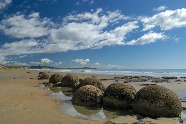 The Moeraki Boulders on Boulders Beach