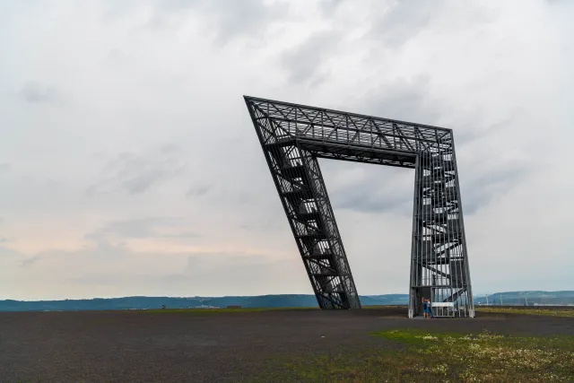 Das Saarpolygon in Ensdorf aus verschiedenen Perspektiven