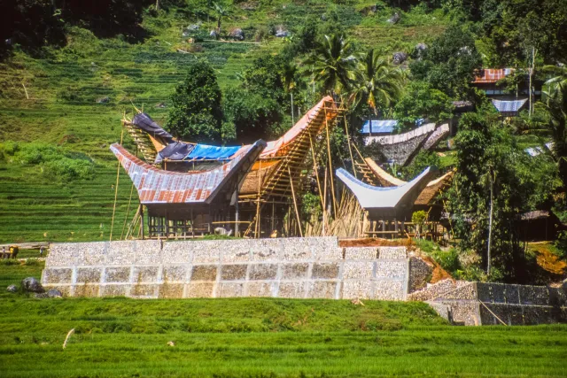 Tongkonan, the impressive houses of the Toraja