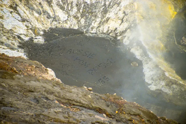 The craters in the Bromo-Tengger-Semeru National Park