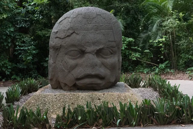 Colossal head "The old warrior" found in 1939 in La Venta