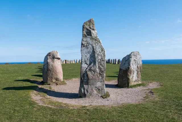 Ale's Stones in daylight