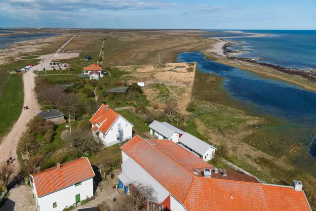 Blick vom Leuchtturm im Süden dem Långe Jan