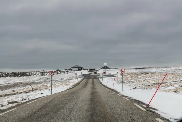 Die letzten Kilometer zum Nordkap über Schnee und Eis