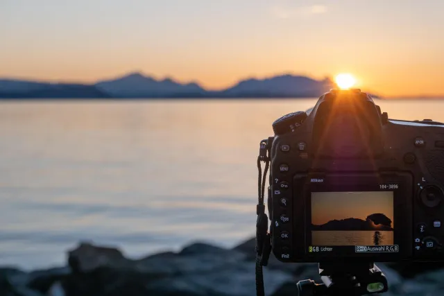 Setup of the camera at the lighthouse