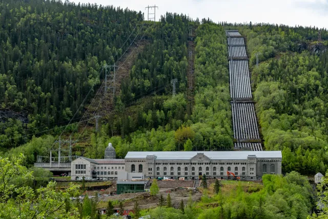 At the Vermork hydroelectric power station