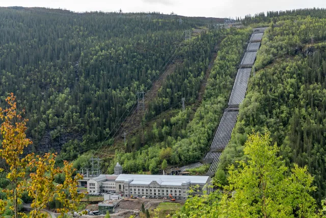 Am Wasserkraftwerk Vermork