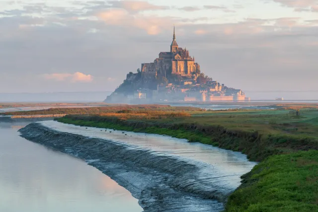 Mont Saint Michel at sunrise