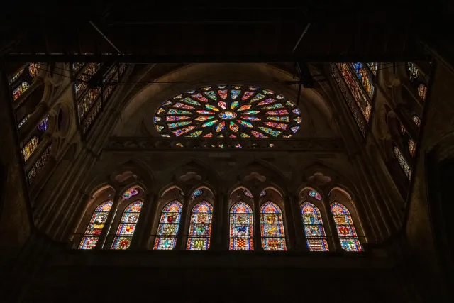 Die Kathedrale von León in Spanien