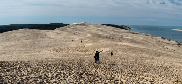 Dune du Pilat on the Atlantic coast near Arcachon in the Nouvelle-Aquitaine region