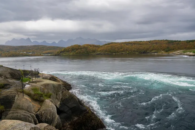 The Saltstraumen, the strongest tidal current in the world.