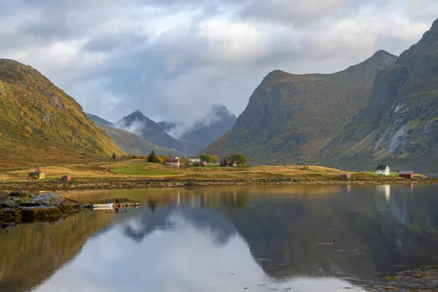 Spiegelung auf den Lofoten