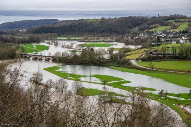 Flooding in the Siegtal near Blankenberg