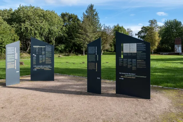 The stele field of the Husum-Schwesing concentration camp