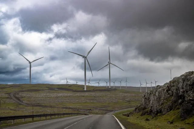 Windparks auf den Färöer Inseln